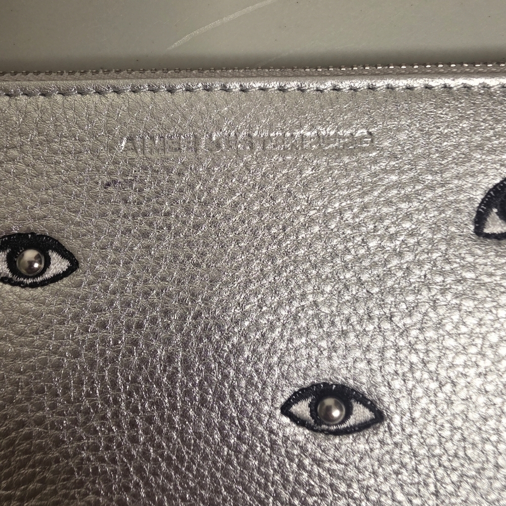 Aimee Kestenburg Clutch - Wristlet ,Evil Eye Mottif.  Excellent Condition - Picture 2 of 10